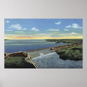 Affiches Barrage John Martin (Caddoa) sur la rivière Arkans