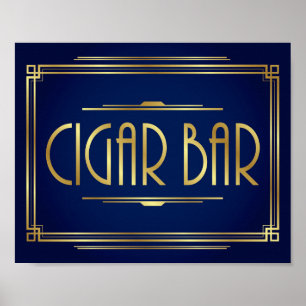 Affiches BARRE CIGAR Gold de la Marine Imprimer
