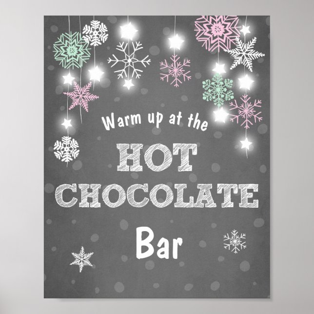Affiches Barre de chocolat chaud Signaler Flammes de neige  (Devant)