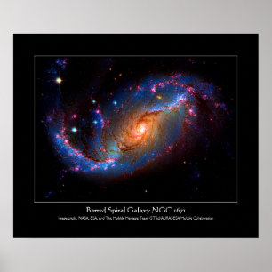 Affiches Barred Spiral Galaxy NGC 1672