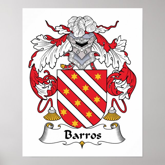 Affiches Barros Family Crest (Devant)