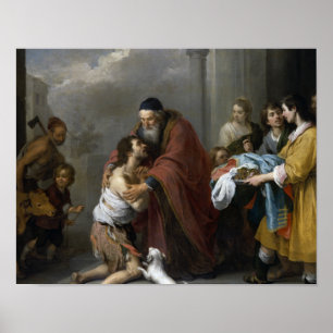 Affiches Bartolome Esteban Murillo-Retour du prodigue