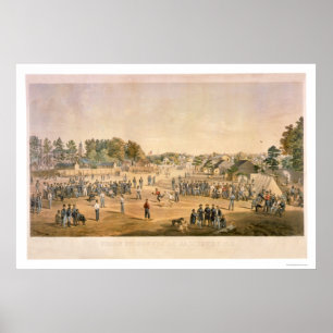 Affiches Base-ball 1863 de guerre civile
