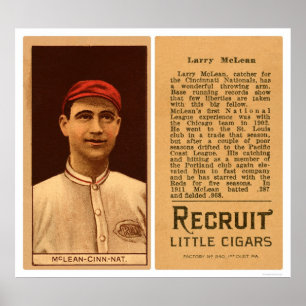 Affiches Base-ball 1912 de rouges de Larry McLean