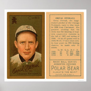 Affiches Base-ball global 1911 d'Orval CUB