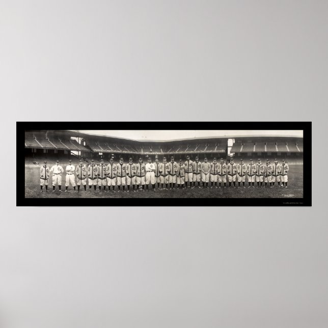 Affiches Baseball Cleveland Photo 1910 (Devant)