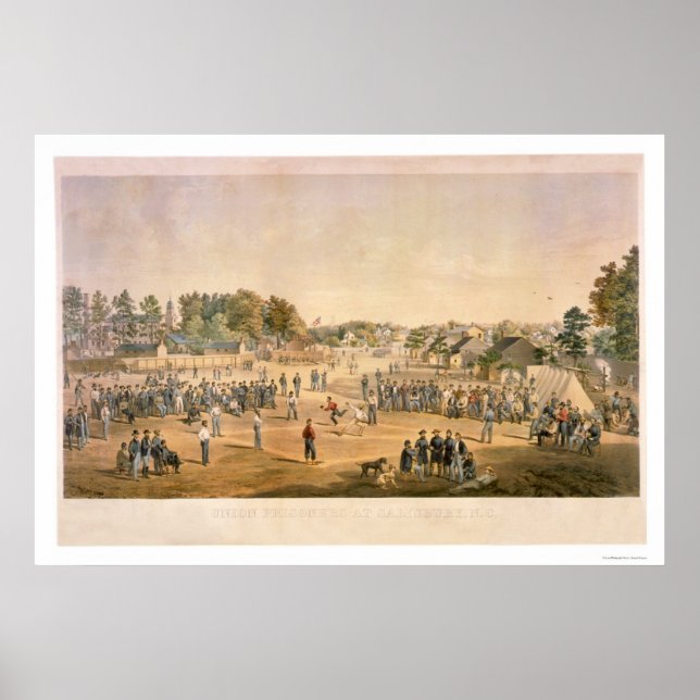 Affiches Baseball de guerre civile 1863 (Devant)