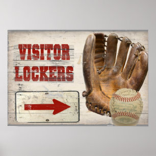 Affiches Baseball Visitor Locker
