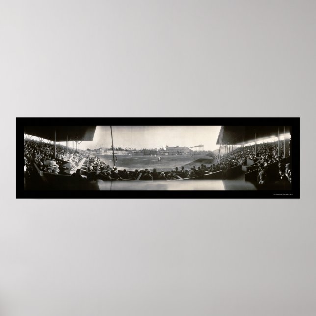 Affiches Baseball Washington Park Photo 1911 (Devant)