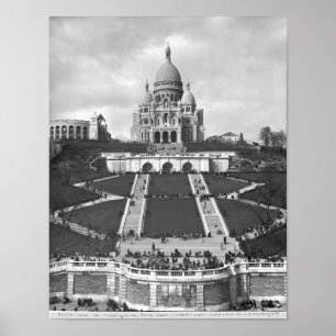 Affiches Basilique du Sacre-Coeur, Montmartre, 1876-1910