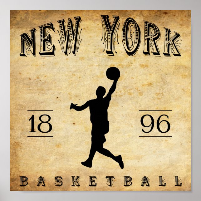 Affiches Basket-ball New York 1896 (Devant)