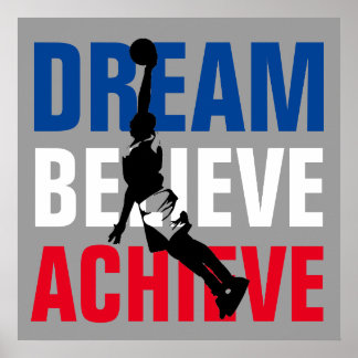Affiches Basket-ball Sport Motivationnel Inspirationnel Uni