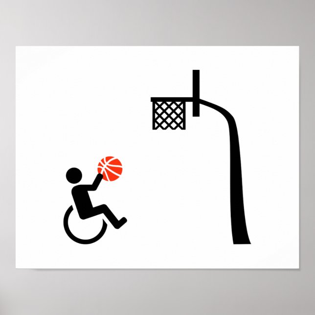 Affiches Basket en fauteuil roulant (Devant)