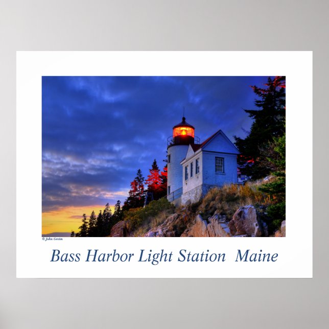 Affiches Bass Harbour Light, Maine (Devant)