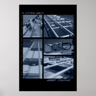 Affiches Basse-guitare à 4 cordes