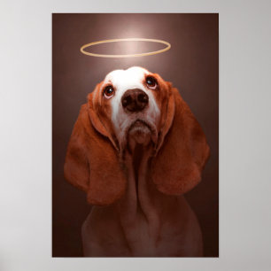 Affiches Basset Hound Angel