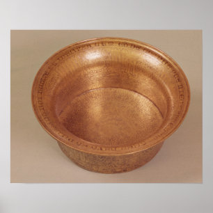 Affiches Bassin décoré de motifs géométriques