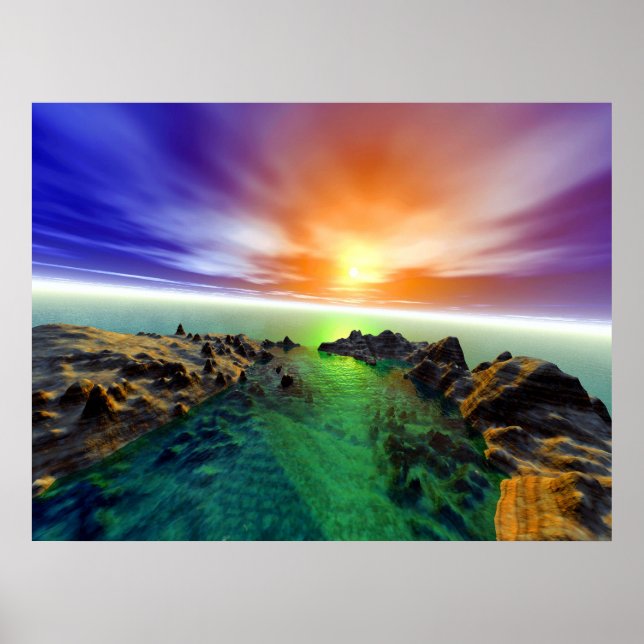 Affiches Bassin rocheux (Devant)