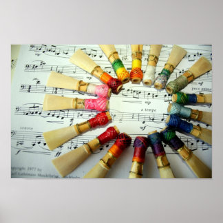 Affiches Bassoon Reed Rainbow