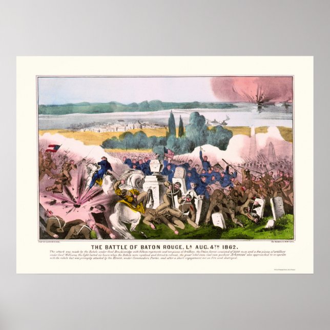Affiches Bataille de Baton Rouge en 1862 (Devant)