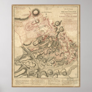 Affiches Bataille de Brandywine Carte de la révolution amér