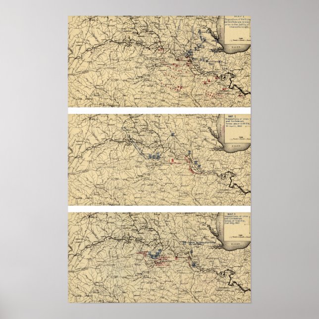 Affiches Bataille de Chancellorsville (Devant)