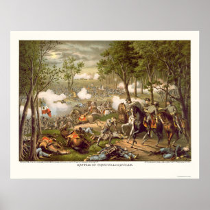 Affiches Bataille de Chancellorsville par Kurz et Allison