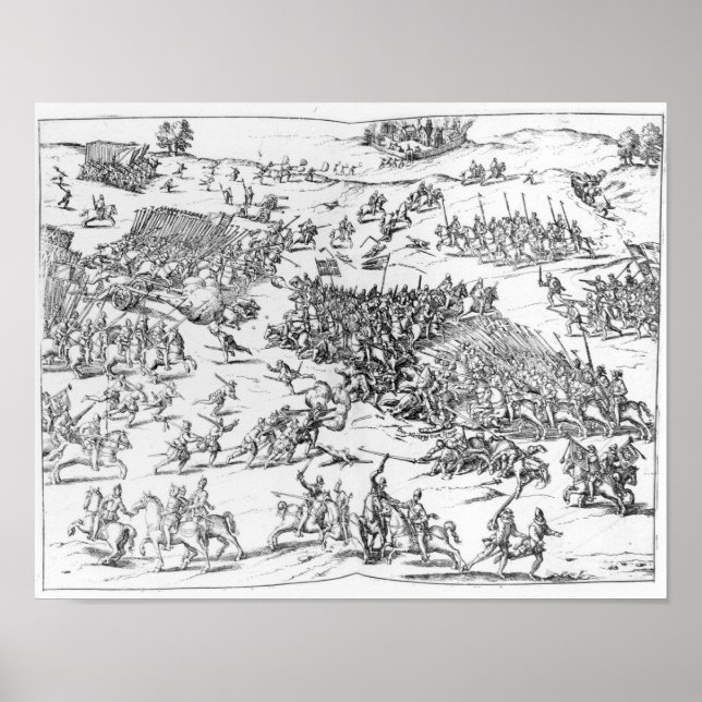 Affiches Bataille de Courtrais entre Français et Flamands (Devant)