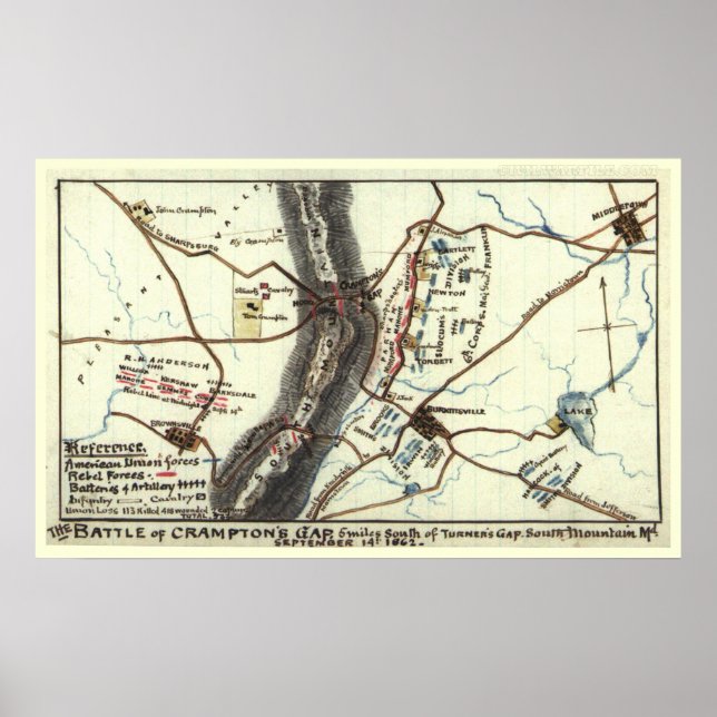 Affiches Bataille de Crampton's Gap (Devant)