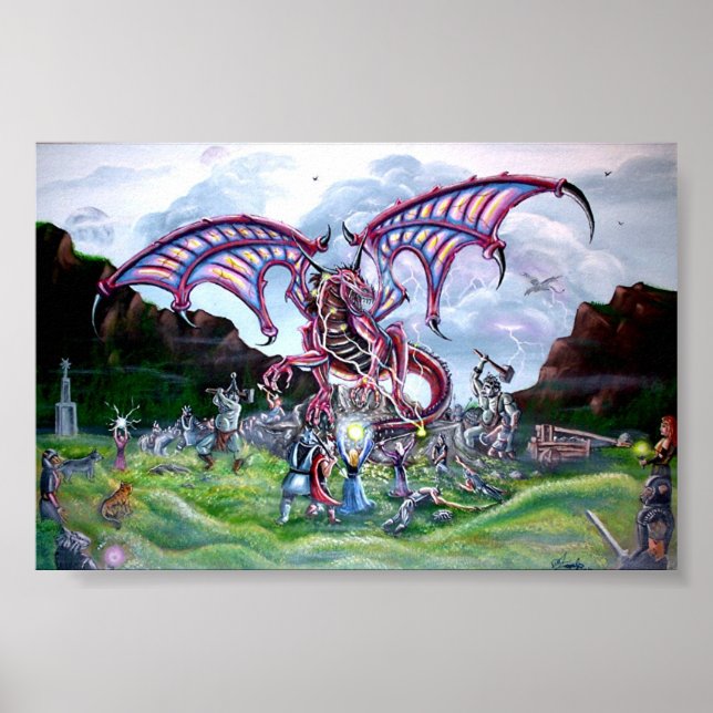 Affiches bataille de dragons (Devant)