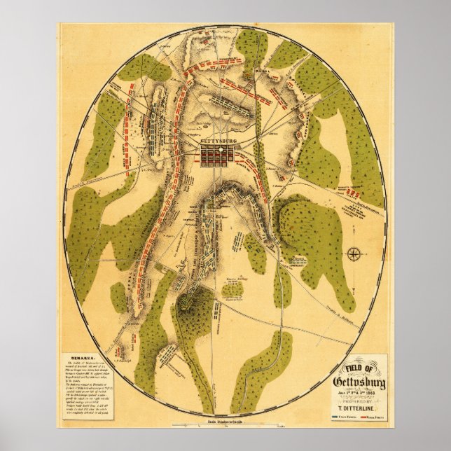 Affiches Bataille de Gettysburg 3 (Devant)