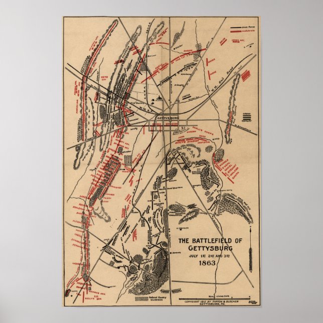 Affiches Bataille de Gettysburg 6 (Devant)