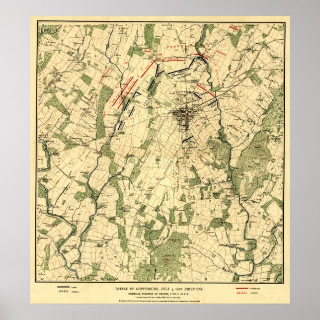 Affiches Bataille de Gettysburg 9 (Devant)