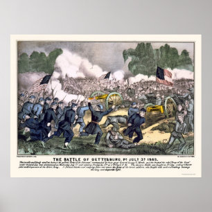 Affiches Bataille de Gettysburg en 1863