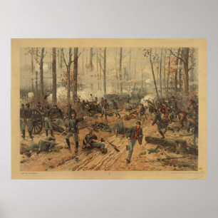 Affiches Bataille de guerre civile de Shiloh par Thur de