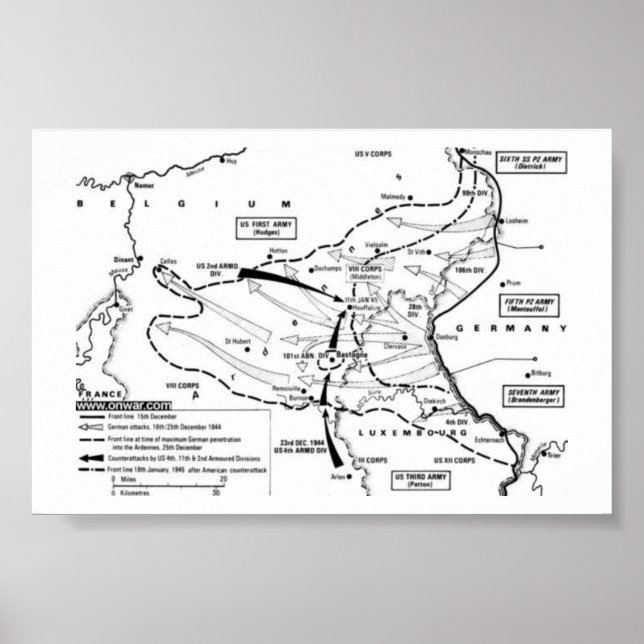 Affiches Bataille de la Bulge (Devant)