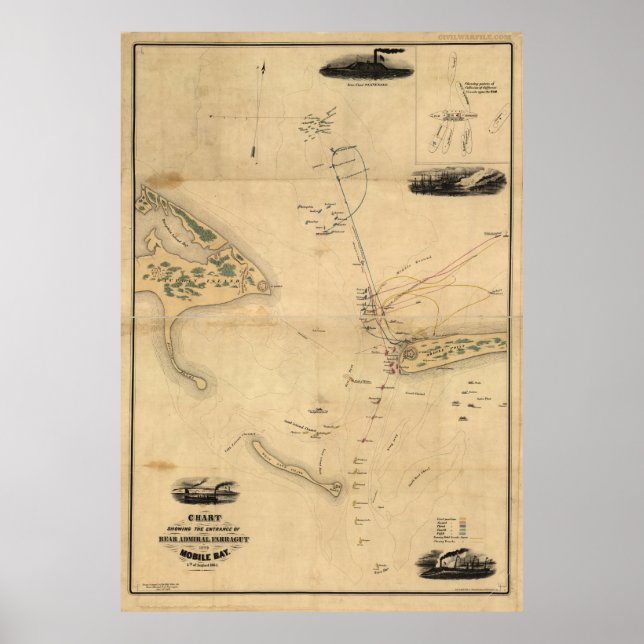 Affiches Bataille de Mobile Bay (Devant)