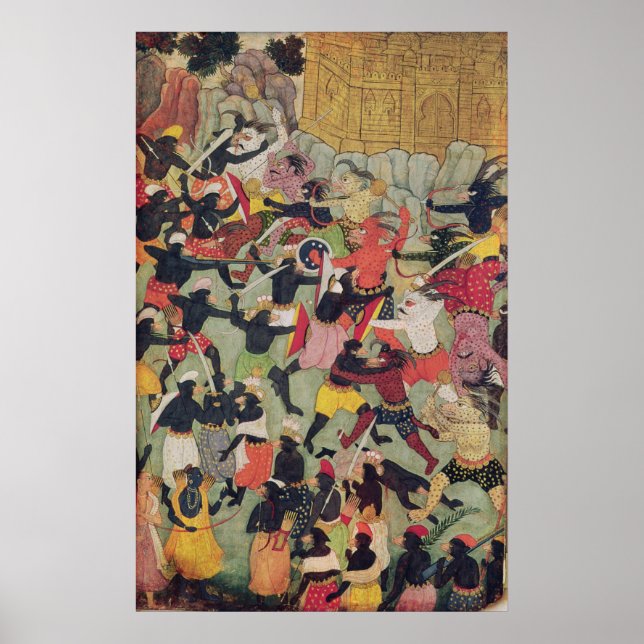 Affiches Bataille entre les armées de Rama et Ravana (Devant)