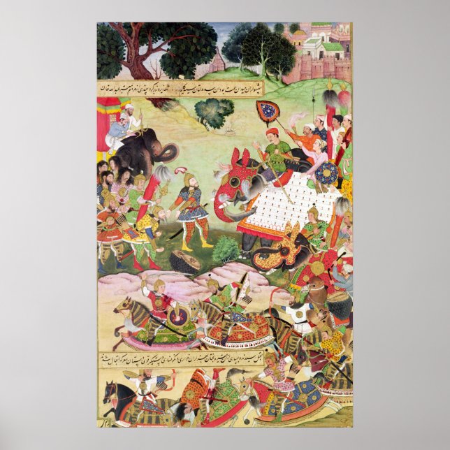 Affiches Bataille entre les forces de la Perse et de Turan (Devant)