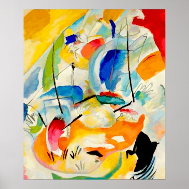 Affiches Bataille navale de Kandinsky 1913 (Devant)