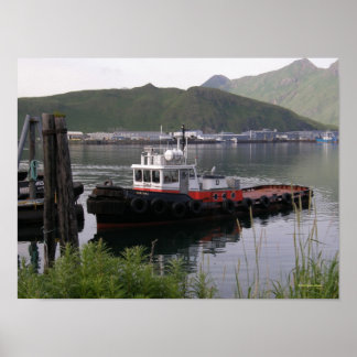 Affiches Bateau à moteur Saratoga dans le havre hollandais,