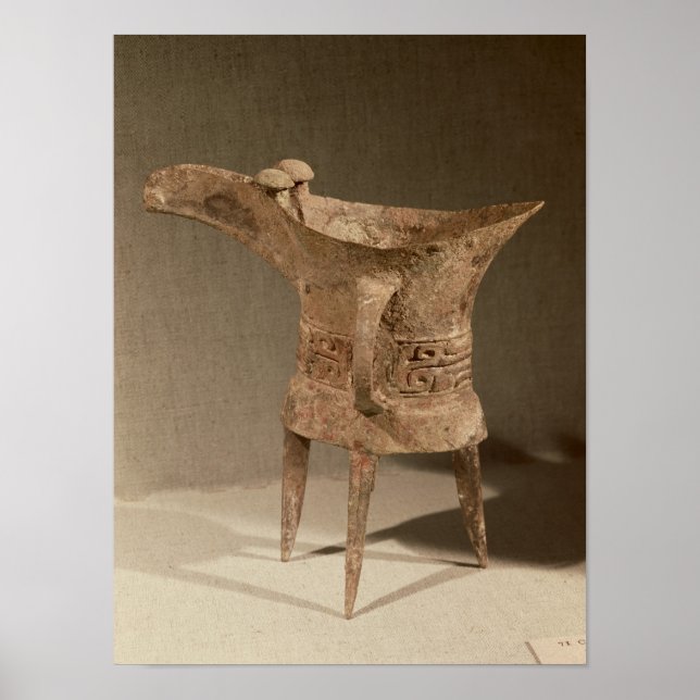 Affiches Bateau à trois pattes pour le chauffage du vin (Devant)