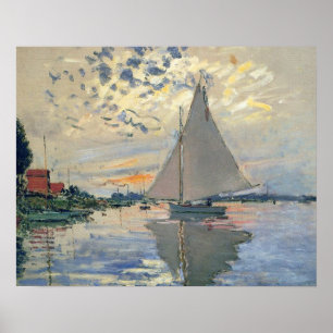 Affiches Bateau à voile de Monet Impressionnisme français C