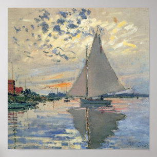 Affiches Bateau à voile de Monet Impressionnisme français C