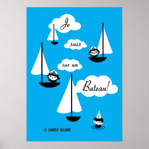 Affiches Bateau de l'ONU de sur de suis de Je !