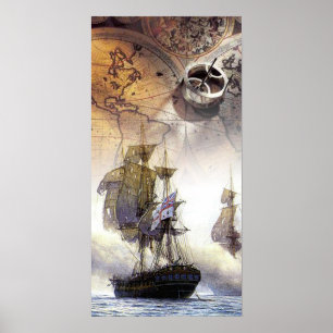 Affiches Bateau pirate