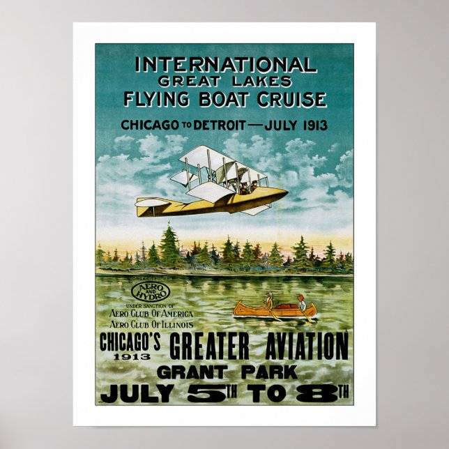 Affiches Bateau volant des Grands Lacs (Devant)