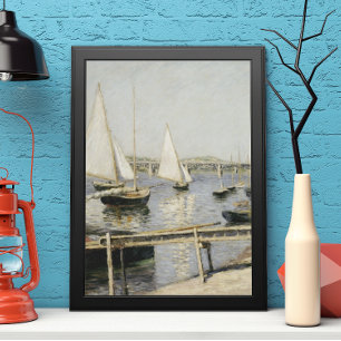 Affiches Bateaux à voile à Argenteuil par Gustave Caillebot