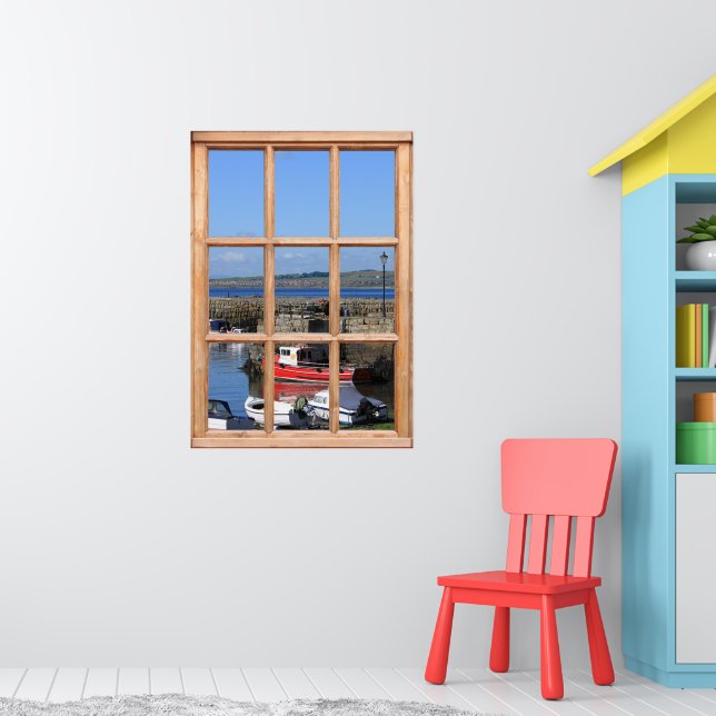 Affiches Bateaux dans le port - Fake Window Fiew (Pépinière 1)