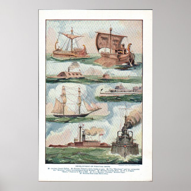 Affiches Bateaux de combat (Devant)